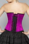 Purple Satin Handmade Sequined Overbust Top Cotton Silk Tutu Skirt Corset Dress