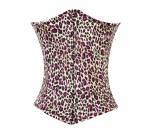 Women’s Polka Dots Printed Polyester Gothic Waist Cincher Underbust Corset Costume