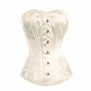Adorable White Satin Overbust Corset Adorable White Satin Overbust Corset